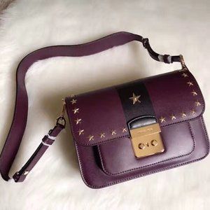 NEW Michael Kors Sloan Editor Studded Leather Bag